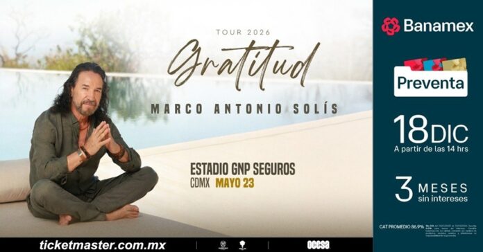 Marco Antonio Solís Traerá su Gira GRATITUD al Estadio GNP Seguros - AlternativaTlx